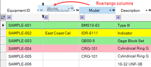 Changing Order of Grid Rows