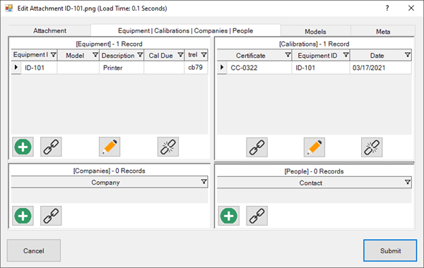 Edit Attachment Dialog