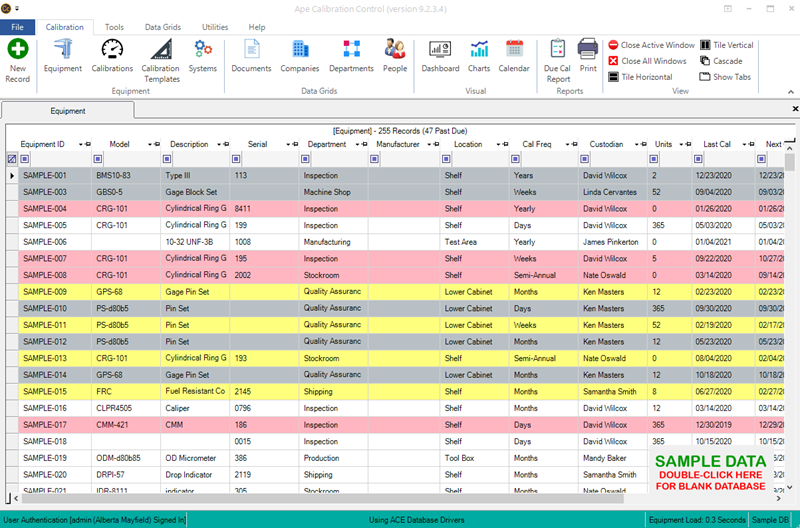 Calibration Control Current Version