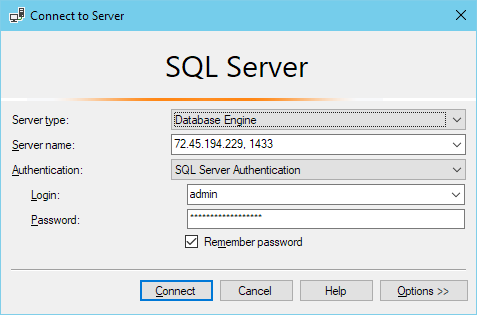 Allow remote connections to SQL Server Calibration Control