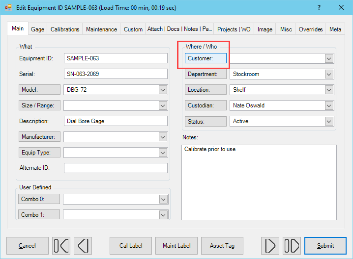 Edit Form Labels