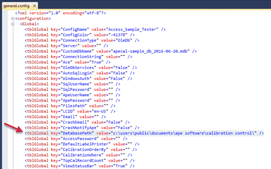 Database Path