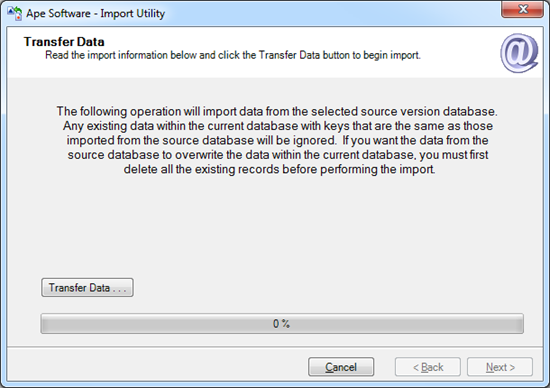 Import Transfer Data