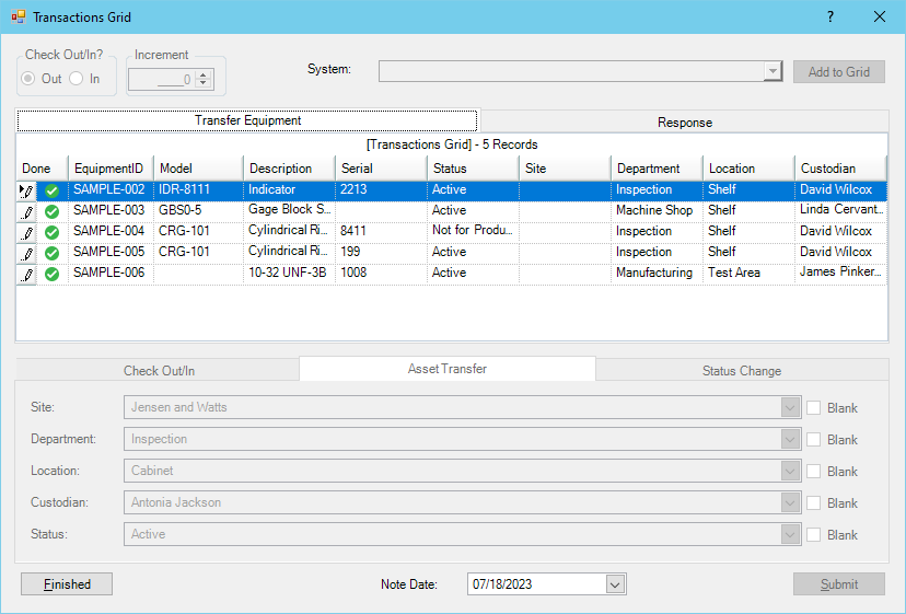 Asset Transfer Multi Transactions Confirmed