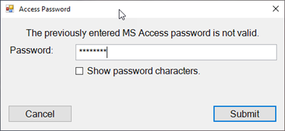 CC Database Password