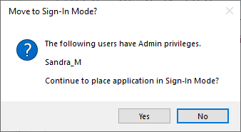 Sign-In Mode