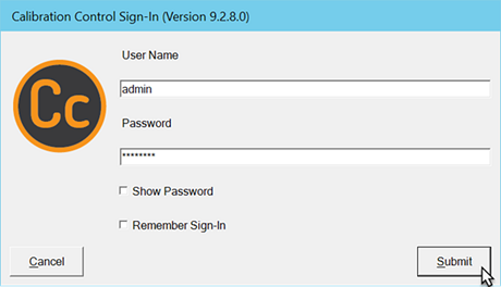 User Sign-In Dialog