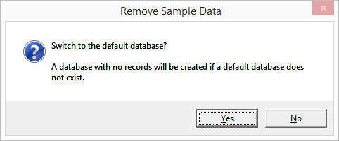 Switch to Default Database