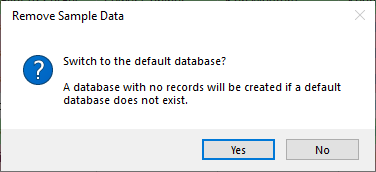 Switch to Default Database